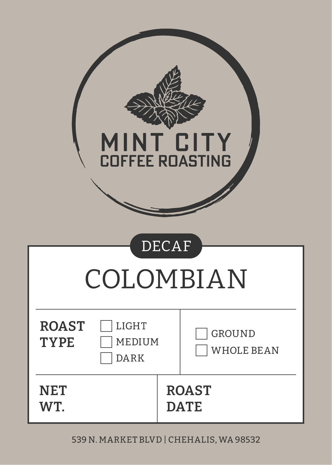 Colombia Valle Del Cauca Sugarcane Decaf